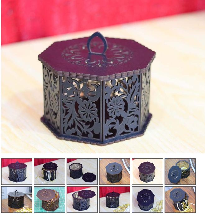 Buy Laser Cut Octagonal Box- Gift Box Wooden | Decor We 